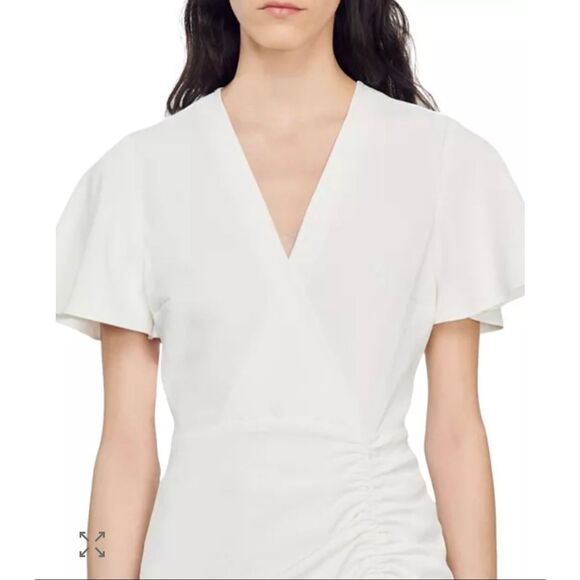 Sandro OP Albi V-Neck Dress - Picture 4 of 12